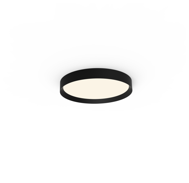 Minsko lubinis šviestuvas 3758/40, tekstūruotas juodas, LED 22 W, 3225 lm, CRI 90, CL.I, integruotas LED, 2700 K–3000 K–4000 K, slankusis jungiklis