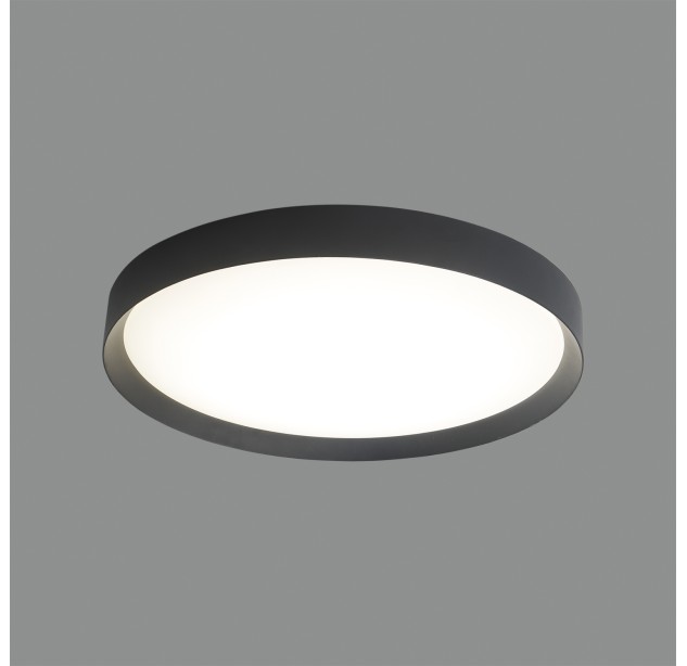 Minsk Lubinis šviestuvas 3758/40 Tekstūruotas juodas, LED 22 W 3225 lm, CRI90 CL.I, integruotas LED, 2700 K–3000 K–4000 K slankusis jungiklis, dim. DALI/Push, ON-DEMAND **