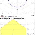 Miuncheno lubinis šviestuvas 3759/40, tekstūruotas juodas, LED 22 W, 3225 lm, CRI 90, CL.I, integruotas LED, 2700 K–3000 K–4000 K slankusis jungiklis, dimeriuotas triaku, ON-DEMAND **