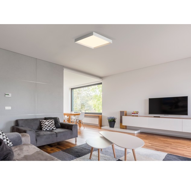 Miuncheno lubinis šviestuvas 3759/60 Tekstūruotas baltas, LED 68 W 8465 lm, CRI90 CL.I, integruotas LED, 2700 K–3000 K–4000 K slankusis jungiklis