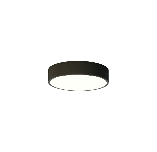 London Lubų šviestuvas 3760/20 Tekstūruotas juodas, LED 12 W 1515 lm, CRI90 CL.I, integruotas LED, 2700 K–3000 K–4000 K slankusis jungiklis, dim. Triac, ON-DEMAND **