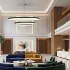 London Lubų šviestuvas 3760/40 Tekstūruotas juodas, LED 22 W 3225 lm, CRI90 CL.I, integruotas LED, 2700 K–3000 K–4000 K slankusis jungiklis