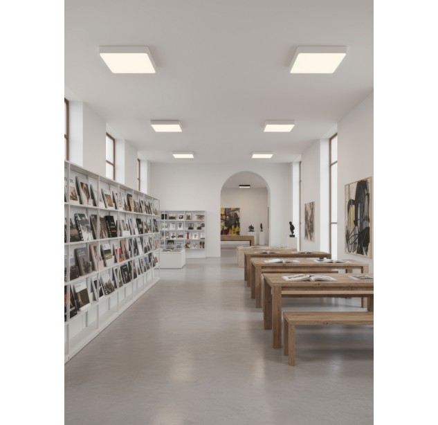 Turin Lubinis šviestuvas 3761/30 Tekstūruotas baltas, LED 18 W 2520 lm, CRI90 CL.I, integruotas LED, 2700 K–3000 K–4000 K slankusis jungiklis, dim. Triac, ON-DEMAND **