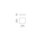 Turin Lubinis šviestuvas 3761/30 Tekstūruotas juodas, LED 18 W 2520 lm, CRI90 CL.I, integruotas LED, 2700 K–3000 K–4000 K slankusis jungiklis, dim. DALI/Push, ON-DEMAND **