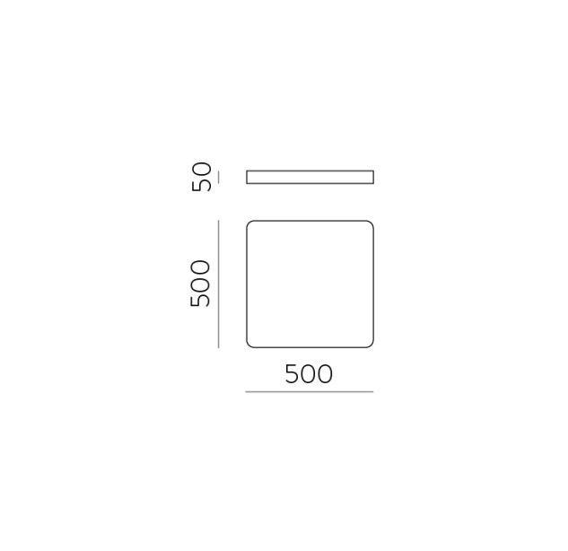 Turin Lubinis šviestuvas 3761/50 Tekstūruotas juodas, LED 39 W 5900 lm, CRI90 CL.I, integruotas LED, 2700 K–3000 K–4000 K slankusis jungiklis