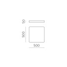 Turin Lubinis šviestuvas 3761/50 Tekstūruotas juodas, LED 39 W 5900 lm, CRI90 CL.I, integruotas LED, 2700 K–3000 K–4000 K slankusis jungiklis, dim. Triac, ON-DEMAND **