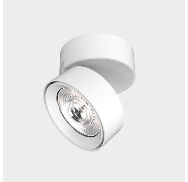Mako lubinis šviestuvas 3843/9 Tekstūruota balta, LED COB 20 W 3000 K 1875 lm, CRI90 CL.I, integruotas LED, dim. DALI/Push, reguliuojamas, ON-DEMAND **