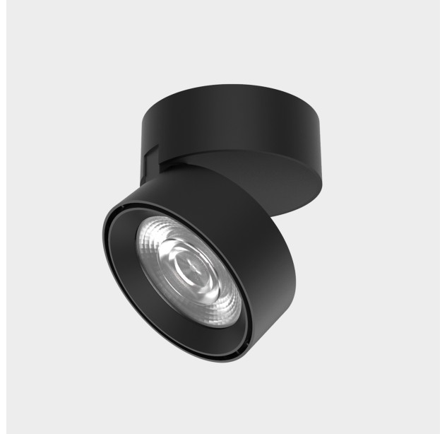 Mako lubinis šviestuvas 3843/9 Tekstūruotas juodas, LED COB 20 W 3000 K 1875 lm, CRI90 CL.I, integruotas LED, dim. Triac, reguliuojamas, ON-DEMAND **