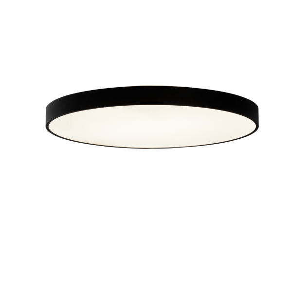 Lisboa Lubinis šviestuvas 3851/80 Tekstūruotas juodas, LED 76 W 6890 lm + 10,5 W 1267 lm, CRI90 CL.I, integruotas LED, 3000 K–4000 K slankusis jungiklis, dim. DALI/Push, ON-DEMAND **