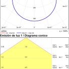 Koe lubinis šviestuvas %D8600mm tekstūruotas baltas, LED 45 W 5500 lm, CRI90 CL.II IP43, 3000 K–4000 K slankusis jungiklis