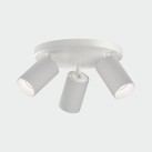 Gina lubinis šviestuvas 3874/3 tekstūruotas baltas, LED GU10 3x8W, CL.I, reguliuojamas