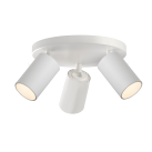 Gina lubinis šviestuvas 3874/3 tekstūruotas baltas, LED GU10 3x8W, CL.I, reguliuojamas
