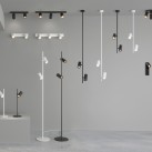 Gina lubinis šviestuvas 3874/R4 tekstūruotas baltas, LED GU10 4x8W, CL.I, reguliuojamas