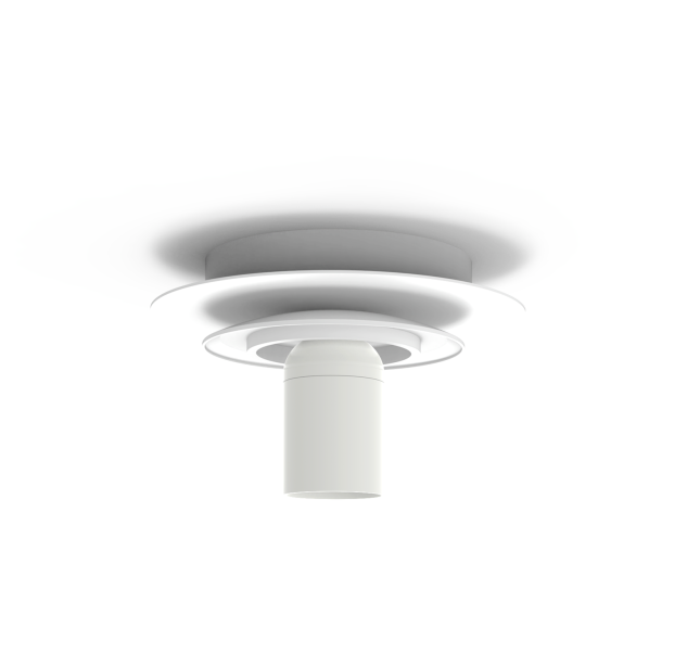 Parma lubinis šviestuvas „Smooth Matte White“, LED E27 15 W, CL.II IP44, be stiklinio gaubto
