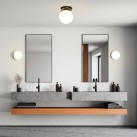 Parma lubinis šviestuvas, matinė juoda, LED E27 15 W, CL.II IP44, be stiklinio gaubto