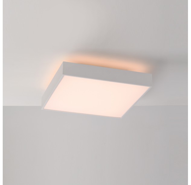 „Oporto“ lubų šviestuvas 3973/40, tekstūruotas baltas, LED 35 W 2800 lm + 5 W 500 lm, CRI90 CL.I, integruotas LED, Kelvinas 2700 K–3000 K, slankusis jungiklis, dimerizavimas DALI/Push, mikroprizminis difuzorius, ON-DEMAND **