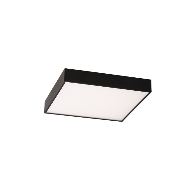 „Oporto“ lubinis šviestuvas 3973/40, tekstūruotas juodas, LED 35 W 2800 lm + 5 W 500 lm, CRI90 CL.I, integruotas LED, Kelvinas 2700 K–3000 K, slankusis jungiklis, mikroprizminis difuzorius