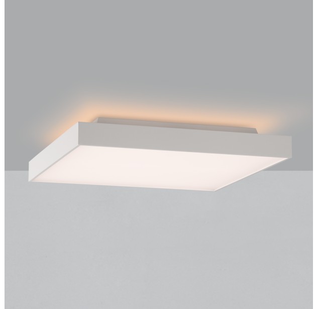 „Oporto“ lubinis šviestuvas 3973/60, tekstūruotas baltas, LED 65 W 6000 lm + 9 W 760 lm, CRI90 CL.I, integruotas LED, Kelvinas 2700 K–3000 K, slankusis jungiklis, mikroprizminis difuzorius