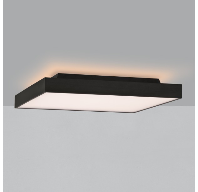 „Oporto“ lubinis šviestuvas 3973/60, tekstūruotas juodas, LED 65 W 6000 lm + 9 W 760 lm, CRI90 CL.I, integruotas LED, Kelvinas 2700 K–3000 K, slankusis jungiklis, mikroprizminis difuzorius