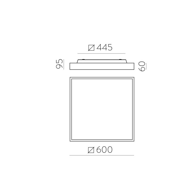 Oporto lubinis šviestuvas 3973/60 Tekstūruotas juodas, LED 65 W 6000 lm + 9 W 760 lm, CRI90 CL.I, integruotas LED, Kelvinas 2700 K–3000 K, slankusis jungiklis, dim. Triac, mikroprizminis difuzorius, ON-DEMAND **