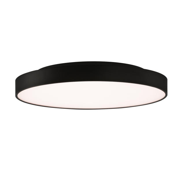 Roma Lubinis šviestuvas 3974/60 Tekstūruotas juodas, LED 65 W 6000 lm + 9 W 760 lm, CRI90 CL.I, integruotas LED, Kelvinas 2700 K–3000 K, slankusis jungiklis, dimerizavimas DALI/Push, mikroprizminis difuzorius, ON-DEMAND **