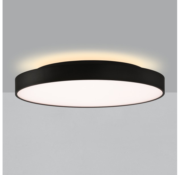 Roma Lubinis šviestuvas 3974/60 Tekstūruotas juodas, LED 65 W 6000 lm + 9 W 760 lm, CRI90 CL.I, integruotas LED, Kelvinas 2700 K–3000 K, slankusis jungiklis, dimerizatorius, mikroprizminis difuzorius, ON-DEMAND **