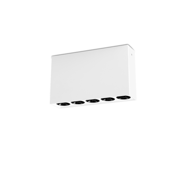 Nematomas lubinis šviestuvas 138 mm, tekstūruotas baltas, LED 12 W, 3000 K, 850 lm, CRI 90, CL.II