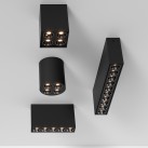 Nematomas lubinis šviestuvas 138 mm, tekstūruotas juodas, LED 12 W, 3000 K, 850 lm, CRI 90, CL.II, dim. Triac, ON-DEMAND **