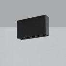 Nematomas lubinis šviestuvas 138 mm, tekstūruotas juodas, LED 12 W, 3000 K, 850 lm, CRI 90, CL.II, dim. Triac, ON-DEMAND **