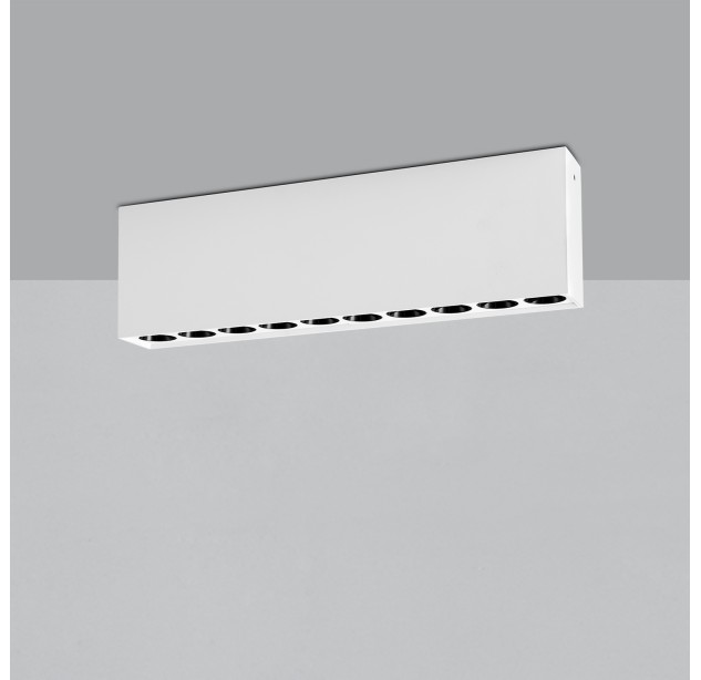 Nematomas lubinis šviestuvas 272 mm, tekstūruotas baltas, LED 24 W, 3000 K, 1790 lm, CRI 90, CL.II
