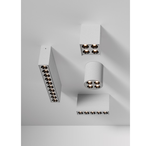 Nematomas lubinis šviestuvas  %D870 mm, apvalus, tekstūruotas, baltas, LED 9 W, 3000 K, 680 lm, CRI 90, CL.I, dim. Triac, ON-DEMAND **