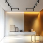 Vamzdinis lubinis šviestuvas 3986/60 %D860x130 mm Tekstūruotas juodas, LED GU10 8W, CL.I