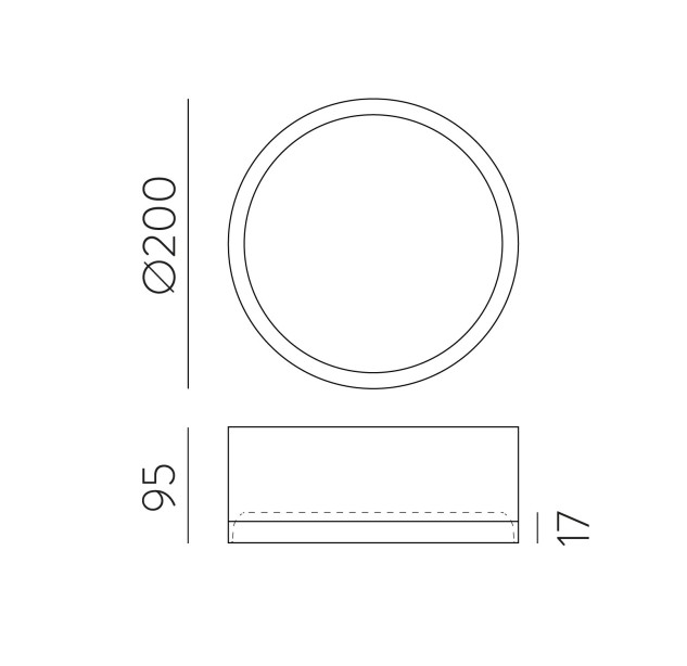 Tech Lubinis šviestuvas 3987/20 Tekstūruotas baltas, LED 25 W 3200 lm, CRI90 CL.I IP44, integruotas LED, 3000 K–4000 K slankusis jungiklis, dim. DALI/Push, mikroprizminis difuzorius, ON-DEMAND **