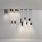 „Lux“ lubinis šviestuvas 3989/60, tekstūruotas juodas/juodas, LED COB 12 W, 3000 K, 1430 lm, CRI 90, CL.I, integruotas LED, dim. DALI/Push, ON-DEMAND **