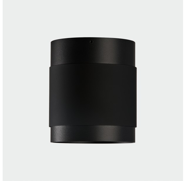 „Lux“ lubinis šviestuvas 3989/100 %D8100x115mm tekstūruotas juodas/juodas, LED COB 18 W 4000 K 2140 lm, CRI90 CL.I, integruotas LED, dim. DALI/Push, ON-DEMAND **