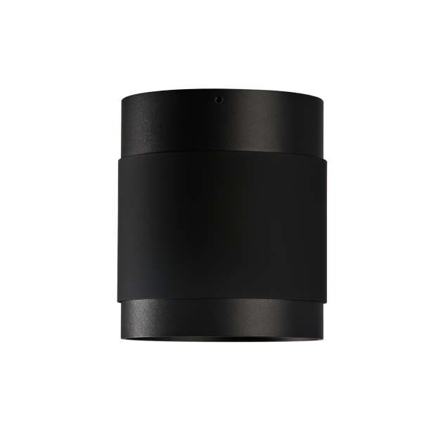 „Lux“ lubinis šviestuvas 3989/100 %D8100x115mm tekstūruotas juodas/juodas, LED COB 18 W 4000 K 2140 lm, CRI90 CL.I, dim. Triac, ON-DEMAND **