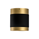 „Lux“ lubinis šviestuvas 3989/100 %D8100x115mm  Tech Gold/Black, LED COB 18W 2700K 1835lm, CRI90 CL.I, integruotas LED, ON-DEMAND **