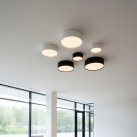 Alis Lubinis šviestuvas %D8100mm Tekstūruotas juodas, LED 9W 1408lm, CRI90 CL.I IP44, 2700K-4000K Slankusis jungiklis, Dim. DALI/Push, ON-DEMAND **