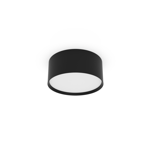 Alis Lubinis šviestuvas %D8150 mm Tekstūruotas juodas, LED 18 W 2420 lm, CRI90 CL.I IP44, 2700 K–4000 K Slankusis jungiklis