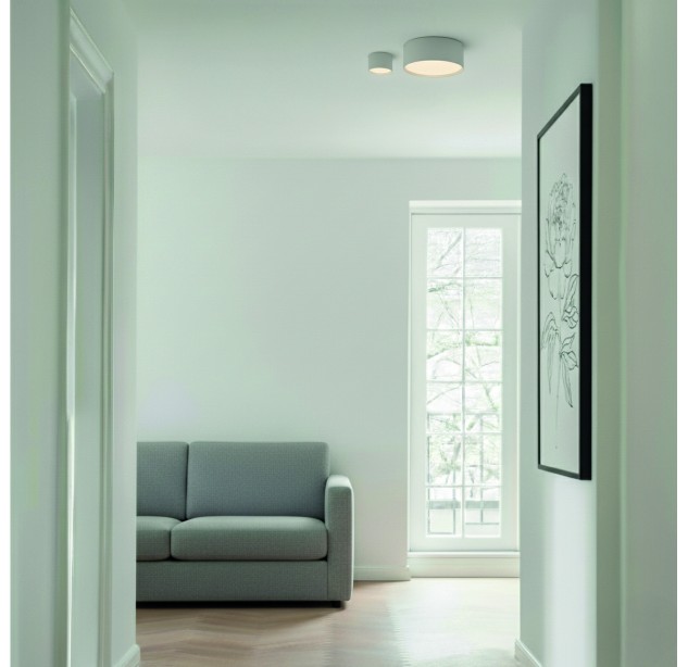 Alis Lubinis šviestuvas %D8200 mm Tekstūruotas baltas, LED 25 W 3300 lm, CRI90 CL.I IP44, 2700 K–4000 K Slankusis jungiklis