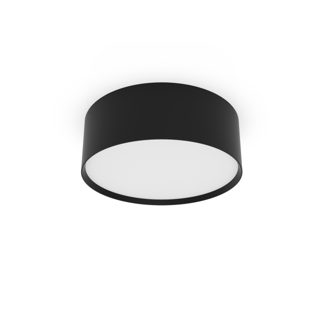 Alis Lubinis šviestuvas %D8200 mm Tekstūruotas juodas, LED 25 W 3300 lm, CRI90 CL.I IP44, 2700 K–4000 K Slankusis jungiklis, Dim. DALI/Push, ON-DEMAND **