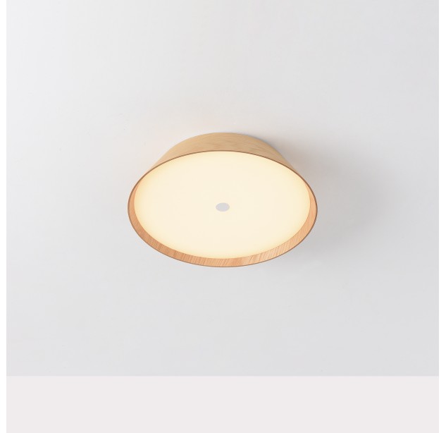 Cora lubinis šviestuvas %D8335 mm ąžuolas/tekstūruota balta, LED 25 W 2375 lm, CRI90 CL.I, Kelvinas 2700 K–3000 K, slankusis jungiklis
