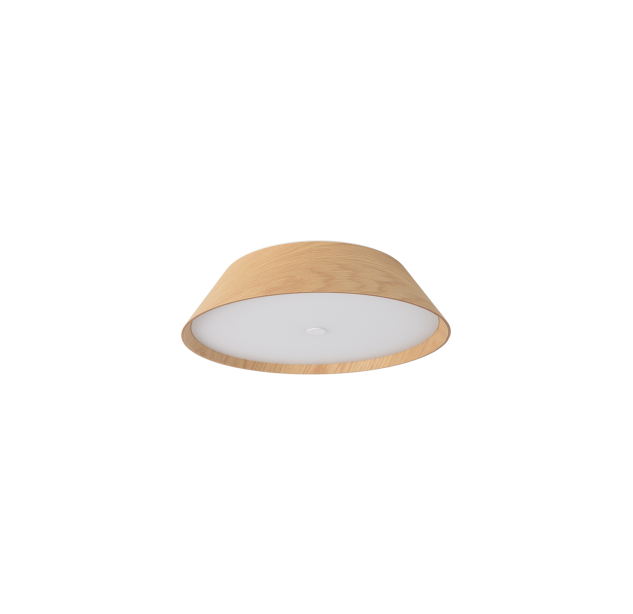 Cora lubinis šviestuvas %D8335 mm ąžuolas/tekstūruota balta, LED 25 W 2375 lm, CRI90 CL.I, Kelvinas 2700 K–3000 K, slankusis jungiklis, dim. Triac, ON-DEMAND **