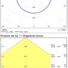 Cora lubinis šviestuvas %D8335 mm, riešutmedžio spalvos / tekstūruota juoda, LED 25 W, 2375 lm, CRI 90, CL.I, 2700–3000 K, slankusis jungiklis, dimeriavimas, triakas, ON-DEMAND **