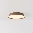 Cora lubinis šviestuvas %D8425 mm, riešutmedžio/tekstūruotos juodos spalvos, LED 38 W, 3610 lm, CRI 90, CL.I, 2700–3000 K, slankusis jungiklis