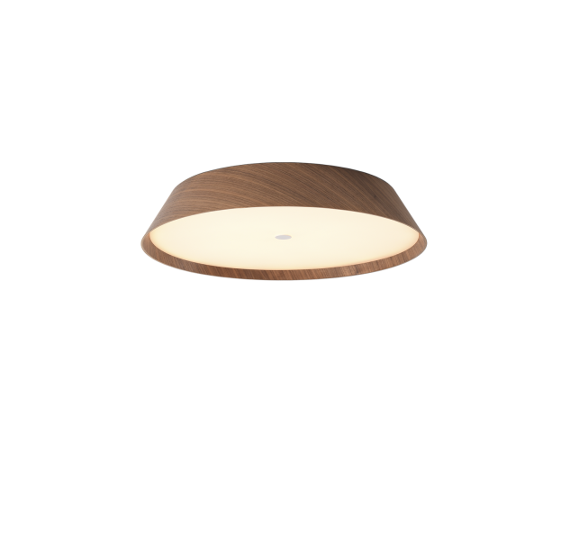 Cora lubinis šviestuvas %D8425 mm, riešutmedžio spalvos/tekstūruota juoda, LED 38 W, 3610 lm, CRI 90, CL.I, 2700–3000 K, slankusis jungiklis, dimeriavimas, DALI/spaudimo mygtukas, ON-DEMAND **