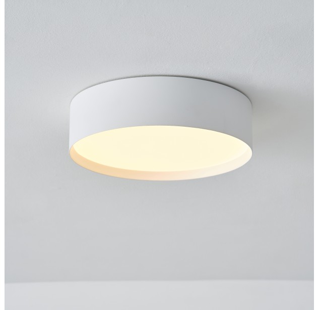 „Paris“ lubinis šviestuvas 4028/30, tekstūruotas baltas, LED 22 W, 2765 lm, CRI 90, CL.I, IP54, integruotas LED, 2700 K–3000 K–4000 K, slankusis jungiklis