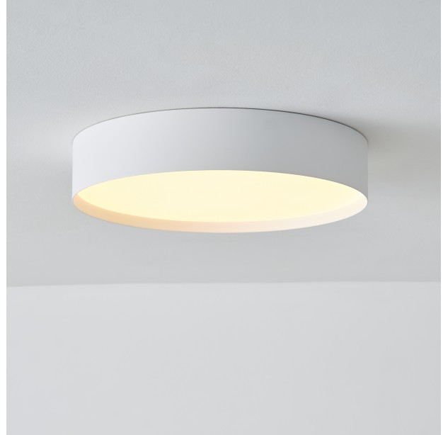 „Paris“ lubinis šviestuvas 4028/40, tekstūruotas baltas, LED 32,5 W, 4545 lm, CRI 90, CL.I, IP54, integruotas LED, 2700 K–3000 K–4000 K, slankusis jungiklis
