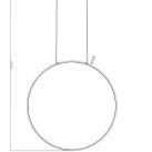 Pakabinamas šviestuvas RASCAL 32 LED 3000/4000/6000  PEN4105-60BK
