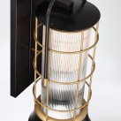 Sieninis lauko šviestuvas RIVAMAR 40W E27 IP44 QN-RIVAMAR-M-BLK-GD Sieninis lauko šviestuvas RIVAMAR 40W E27 IP44 QN-RIVAMAR-M-BLK-GD